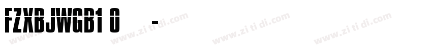 FZXBJWGB1 0下载字体转换